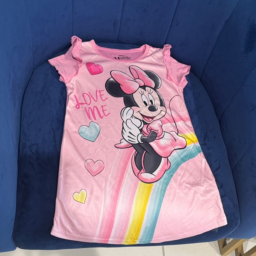Disney Pink Minnie Mouse Kids Nightgown